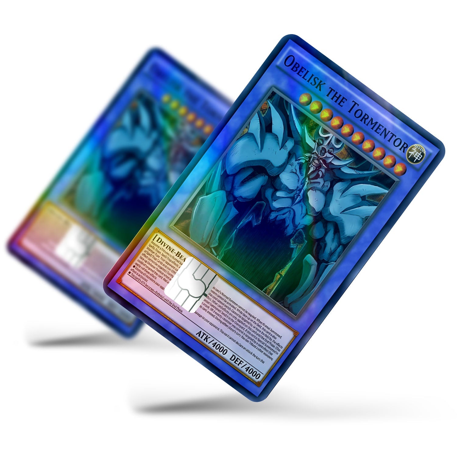obelisk card yugioh Yugioh Obelisk the Tormentor Holographic Credit Card Holographic Credit Card & Debit Card Skin – Flex Design Store