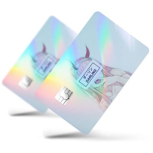Flex Designs Holographic Credit Card Zero Two Full Skins - Anime Darling in the Franxx Holographic Credit Card & Debit Card Skin