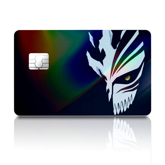 Flex Designs Holographic Credit Card Bleach Hollow Mask Full Skins - Anime Bleach Holographic Credit Card & Debit Card Skin