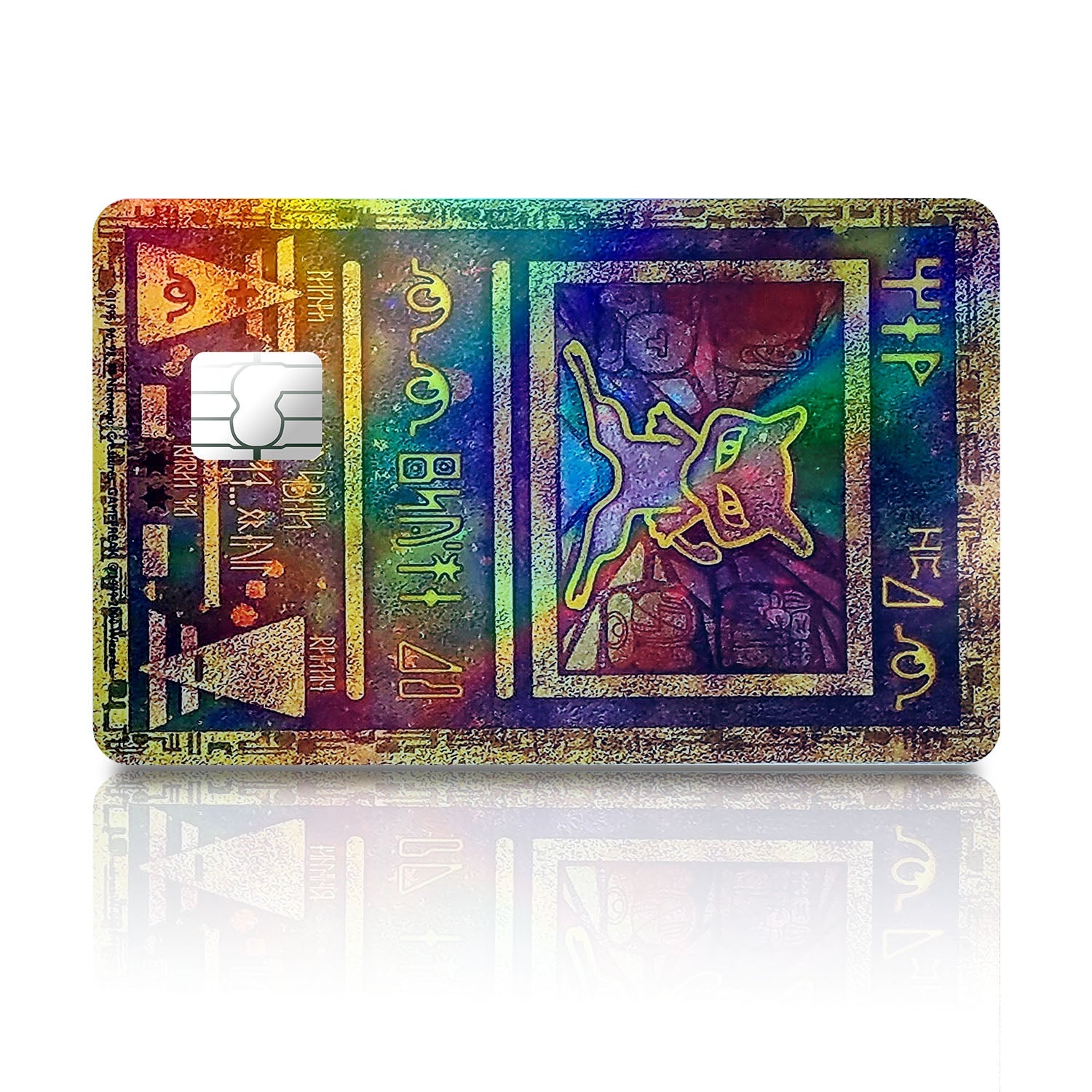 Flex Designs Holographic Credit Card Pokemon Ancient Mew Card Full Skins - Anime Pokemon Holographic Credit Card & Debit Card Skin