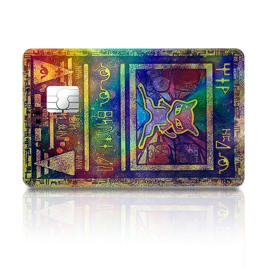 Flex Designs Holographic Credit Card Pokemon Ancient Mew Card Full Skins - Anime Pokemon Holographic Credit Card & Debit Card Skin