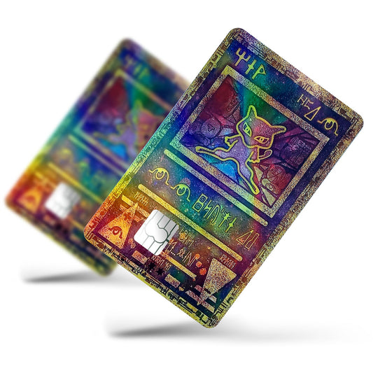 Flex Designs Holographic Credit Card Pokemon Ancient Mew Card Full Skins - Anime Pokemon Holographic Credit Card & Debit Card Skin