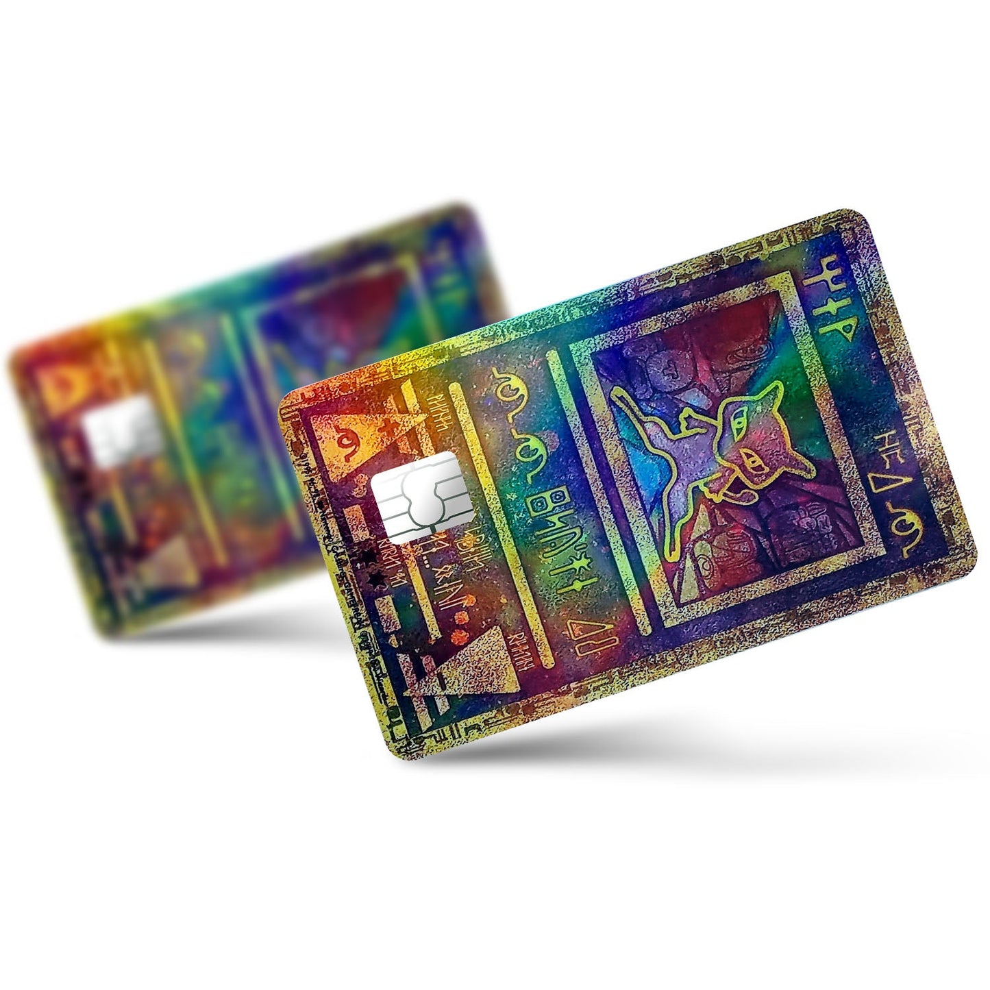 Flex Designs Holographic Credit Card Pokemon Ancient Mew Card Full Skins - Anime Pokemon Holographic Credit Card & Debit Card Skin