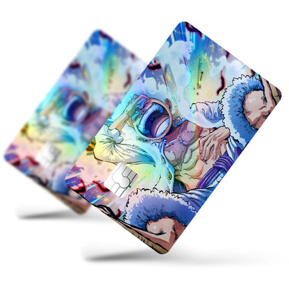 Flex Designs Holographic Credit Card One Piece Luffy Gear 5 Awakening Full Skins - Anime One Piece Holographic Credit Card & Debit Card Skin