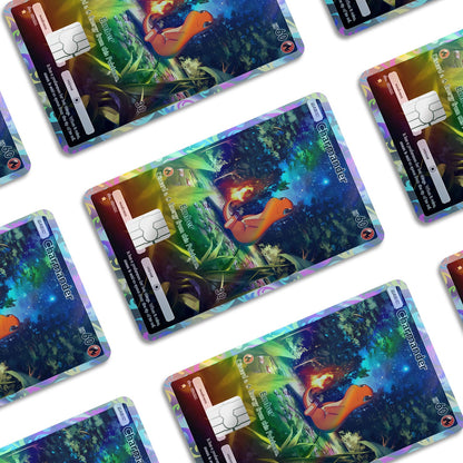 Flex Designs Holographic Credit Card Pokemon Charmander Pocket Card Window Skins - Anime Pokemon Holographic Credit Card & Debit Card Skin