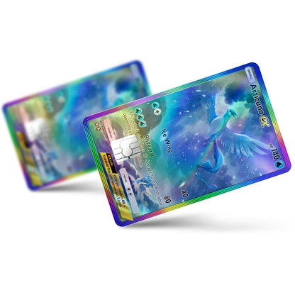 Flex Designs Holographic Credit Card Pokemon Articuno Pocket Card Full Skins - Anime Pokemon Holographic Credit Card & Debit Card Skin