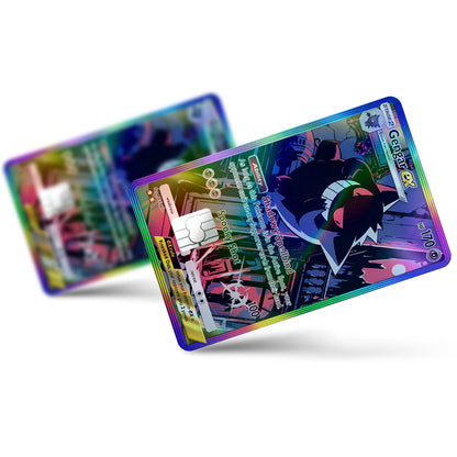 Flex Designs Holographic Credit Card Pokemon Gengar Pocket Card Full Skins - Anime Pokemon Holographic Credit Card & Debit Card Skin