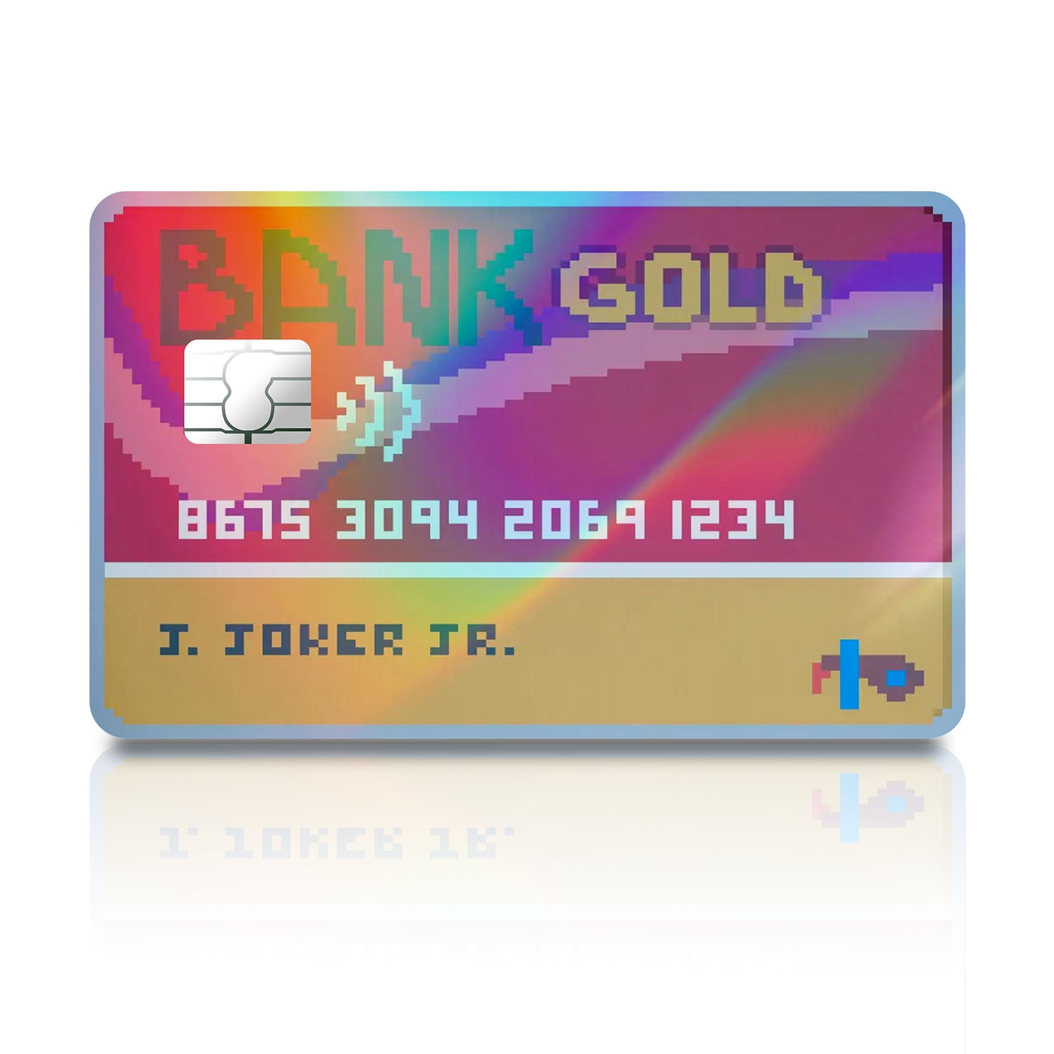Flex Designs Holographic Credit Card Balatro Credit Card Joker Full Skins - Gaming Balatro Holographic Credit Card & Debit Card Skin