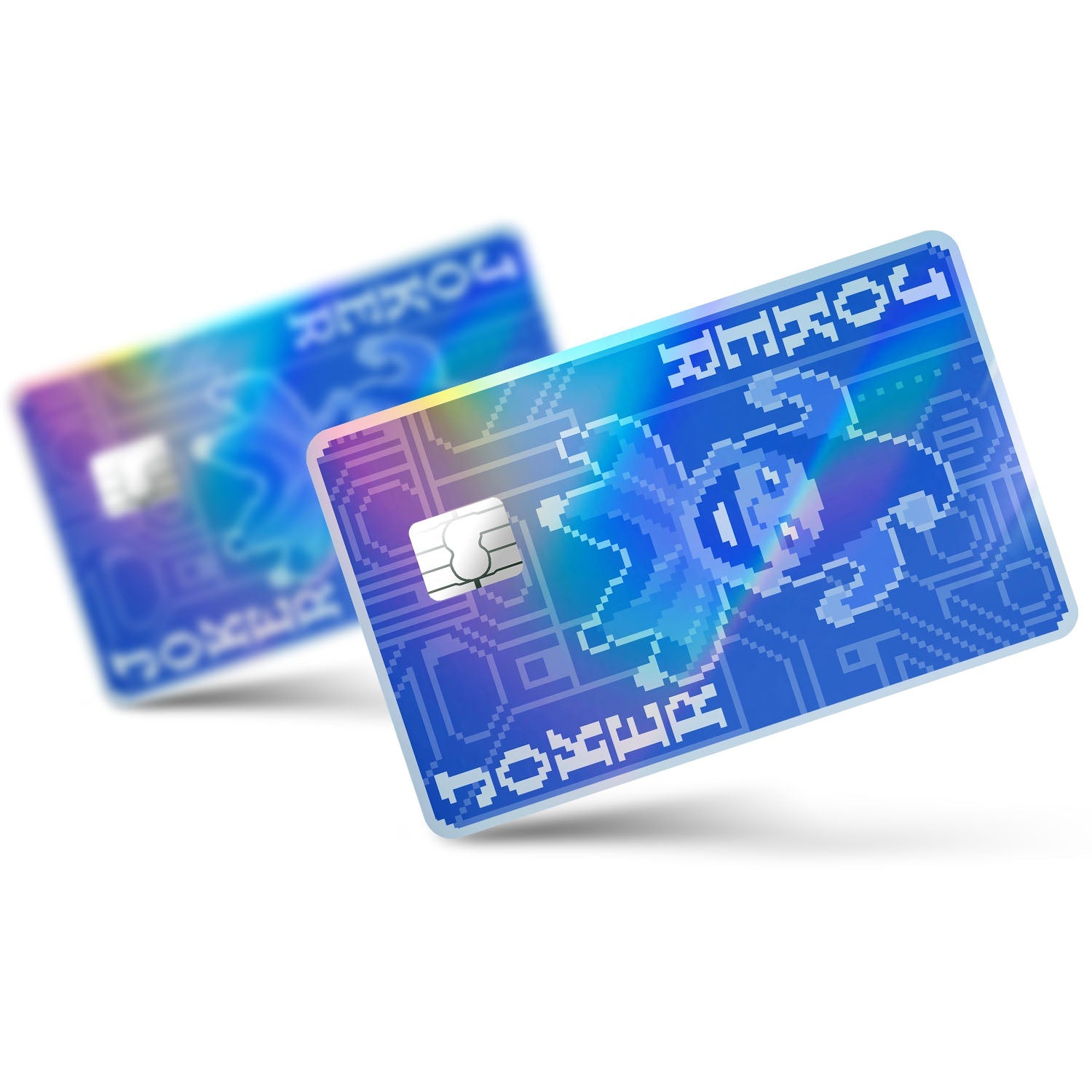 Flex Designs Holographic Credit Card Balatro Blueprint Joker Full Skins - Gaming Balatro Holographic Credit Card & Debit Card Skin
