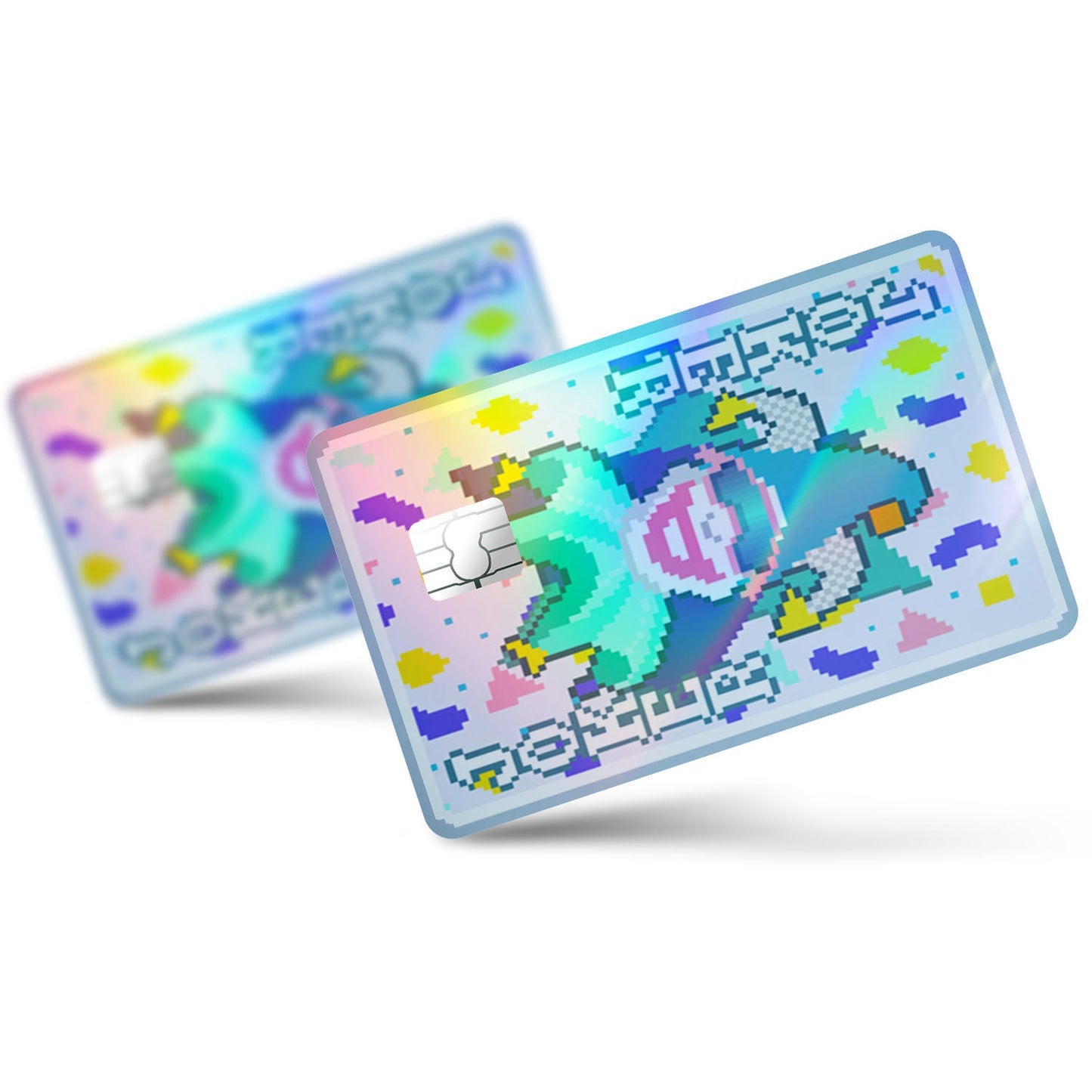 Flex Designs Holographic Credit Card Balatro Throwback Joker Full Skins - Gaming Balatro Holographic Credit Card & Debit Card Skin