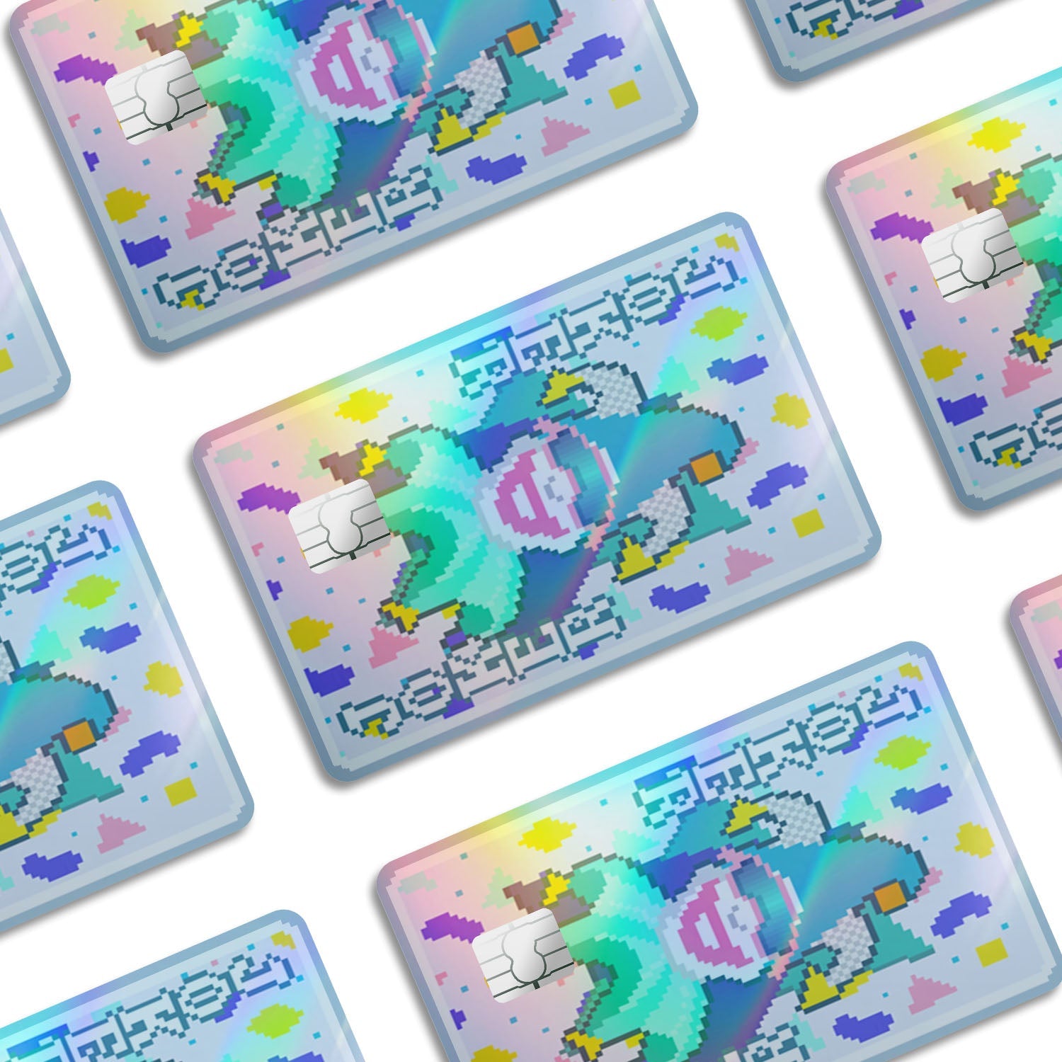 Flex Designs Holographic Credit Card Balatro Throwback Joker Window Skins - Gaming Balatro Holographic Credit Card & Debit Card Skin