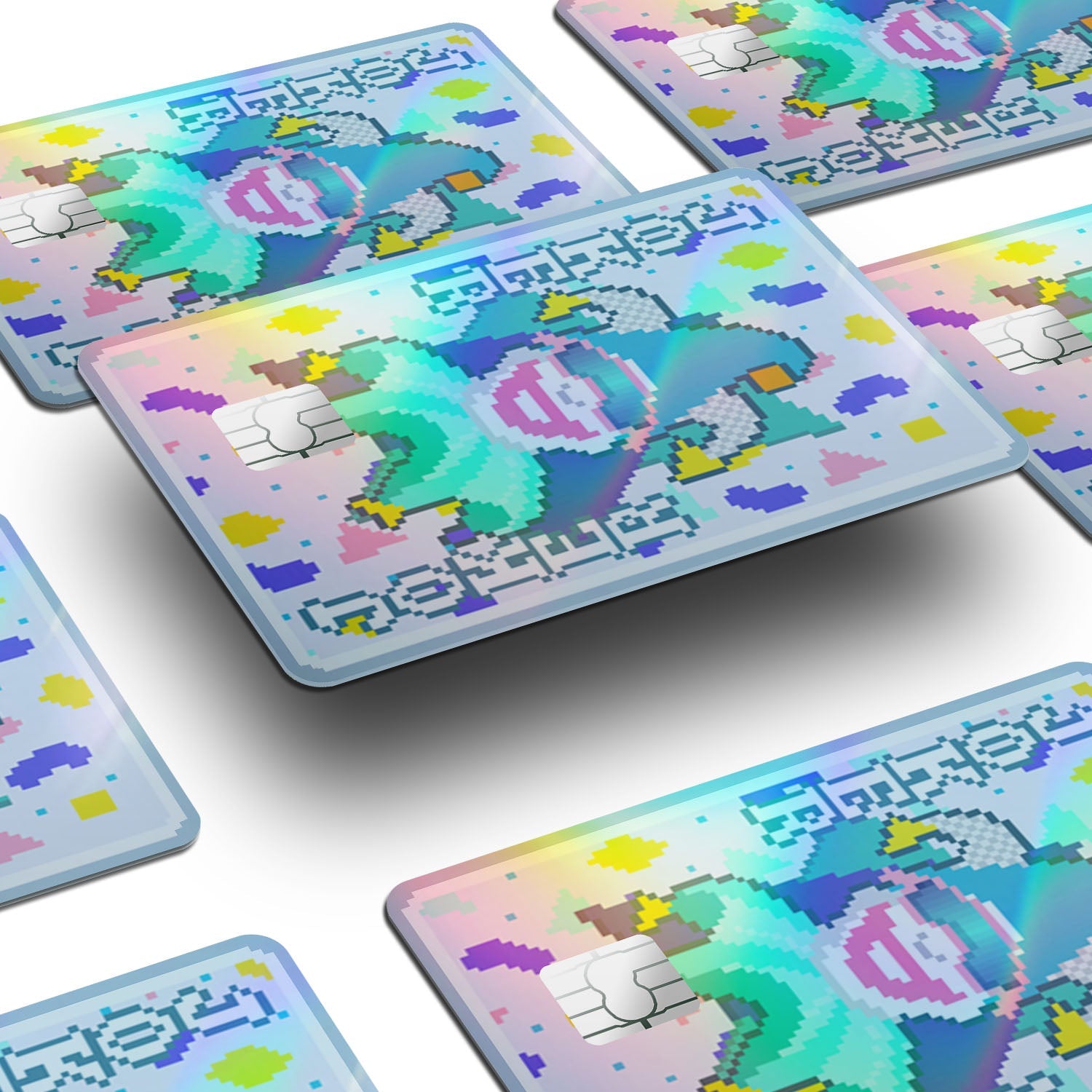 Flex Designs Holographic Credit Card Balatro Throwback Joker Window Skins - Gaming Balatro Holographic Credit Card & Debit Card Skin