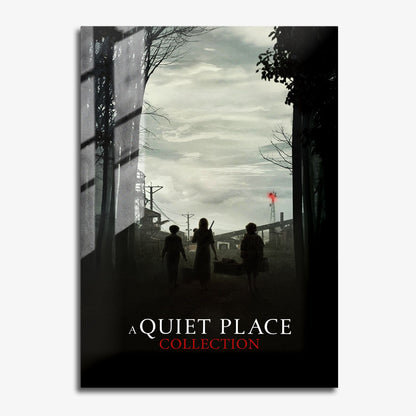 Flex Designs Metal Poster A Quiet Place Minimalist 11 x 17" Home Goods - Movie 2018 Movie Metal Poster