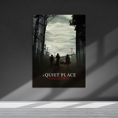 Flex Designs Metal Poster A Quiet Place Minimalist 5 x 7" Home Goods - Movie 2018 Movie Metal Poster