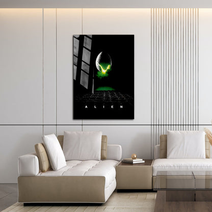 Flex Designs Metal Poster Alien 16 x 24" Home Goods - Movie 1979 Movie Metal Poster