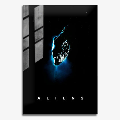 Flex Designs Metal Poster Aliens 11 x 17" Home Goods - Movie 1986 Movie Metal Poster