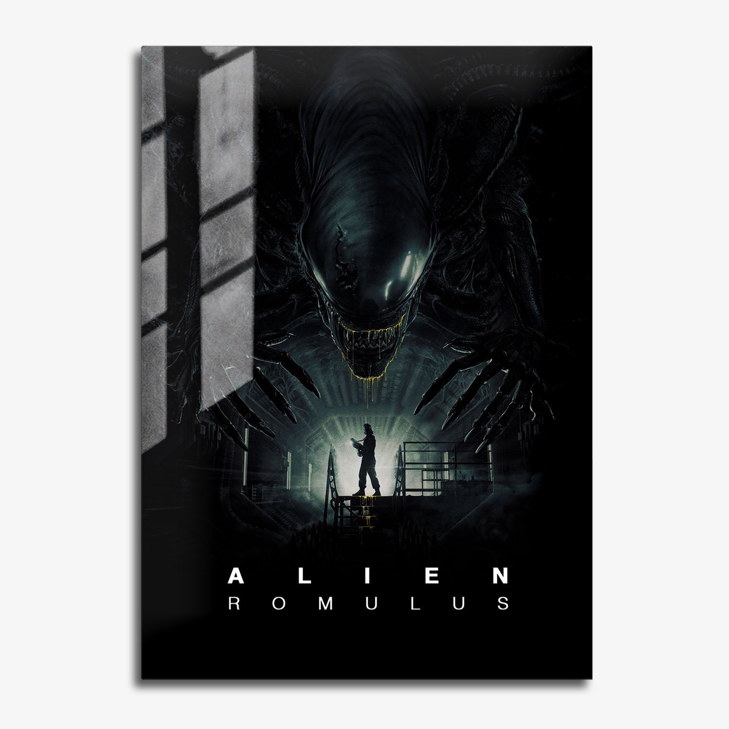 Flex Designs Metal Poster Alien Romulus 11 x 17" Home Goods - Movie 2024 Movie Metal Poster