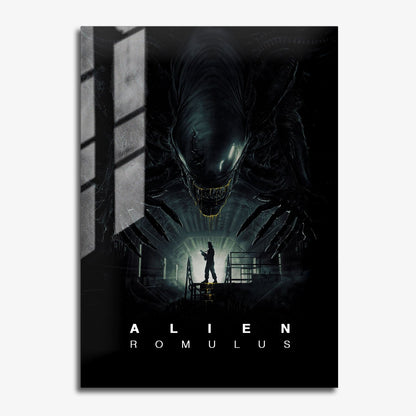 Flex Designs Metal Poster Alien Romulus 11 x 17" Home Goods - Movie 2024 Movie Metal Poster