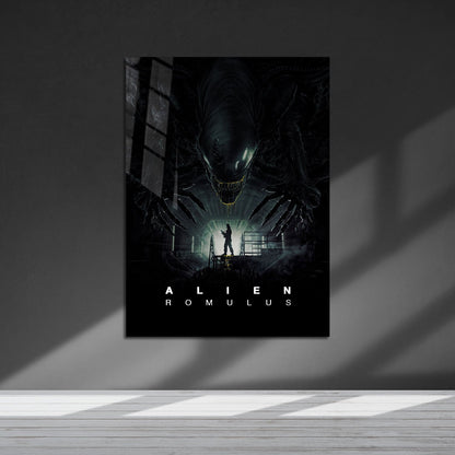 Flex Designs Metal Poster Alien Romulus 5 x 7" Home Goods - Movie 2024 Movie Metal Poster