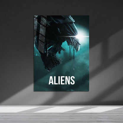 Flex Designs Metal Poster Aliens Classic 5 x 7" Home Goods - Movie 1986 Movie Metal Poster