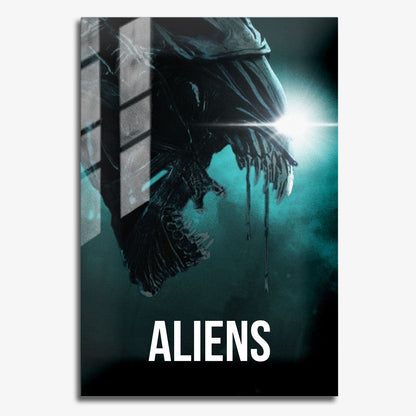 Flex Designs Metal Poster Aliens Classic 11 x 17" Home Goods - Movie 1986 Movie Metal Poster