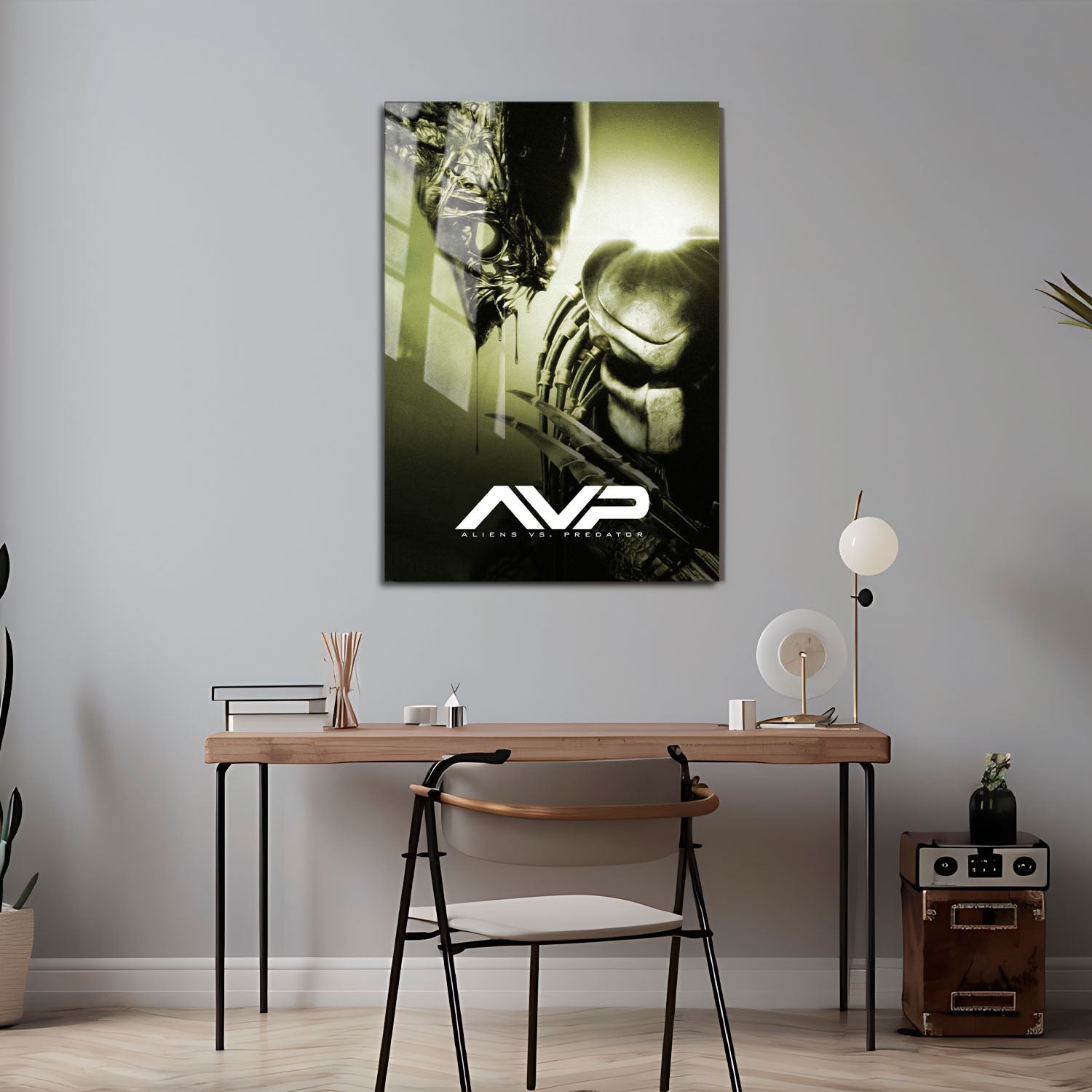 Flex Designs Metal Poster AVP Alien vs Predator Classic 24 x 36" Home Goods - Movie 2004 Movie Metal Poster