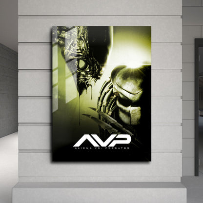Flex Designs Metal Poster AVP Alien vs Predator Classic 24 x 36" Home Goods - Movie 2004 Movie Metal Poster