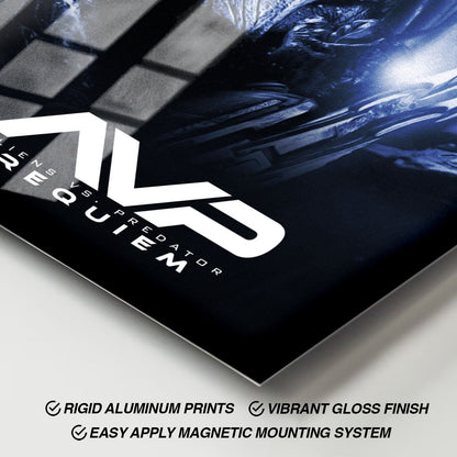 Flex Designs Metal Poster Aliens vs Predator Requiem Classic 11 x 17" Home Goods - Movie 2007 Movie Metal Poster