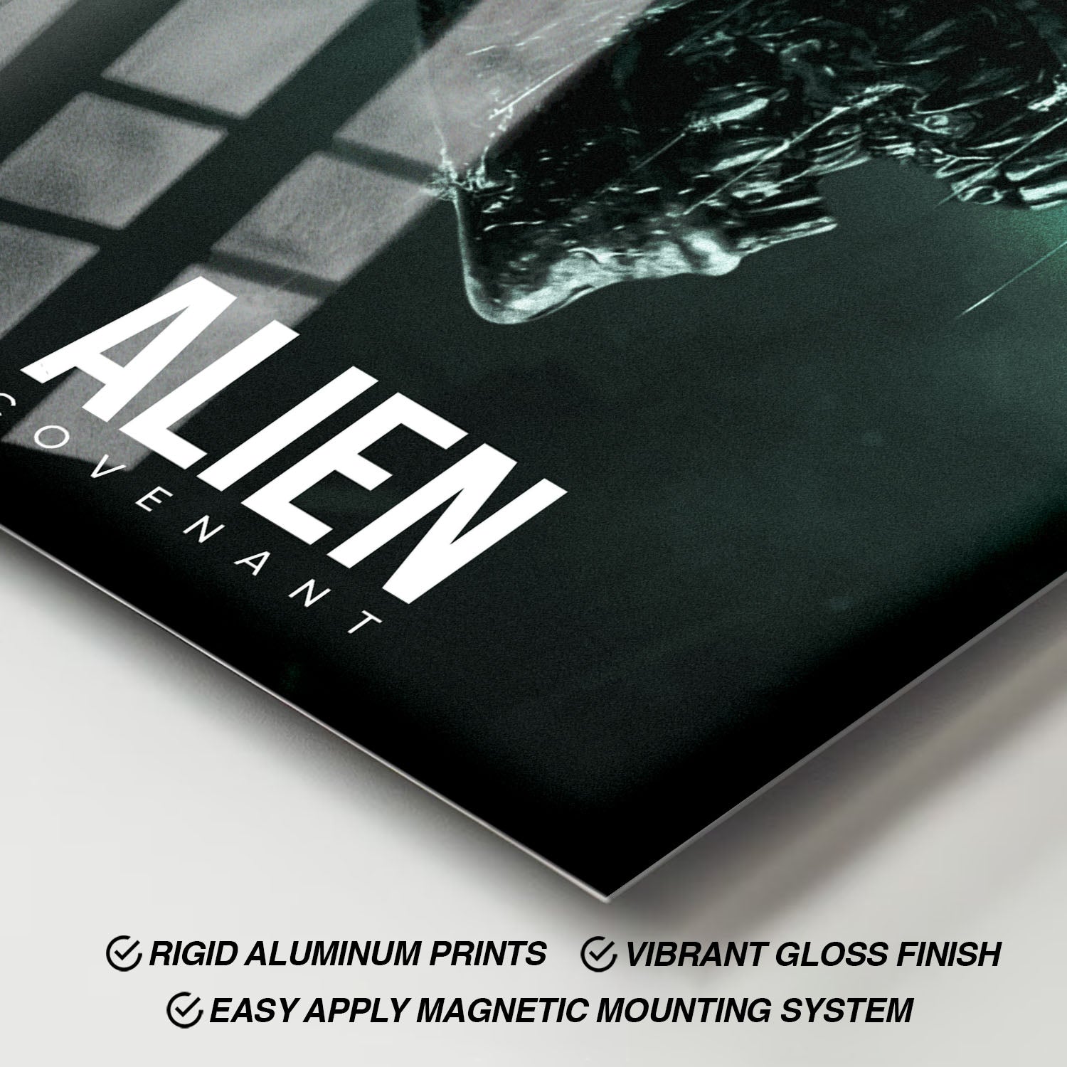 Flex Designs Metal Poster Alien Covenant Classic 11 x 17" Home Goods - Movie 2017 Movie Metal Poster