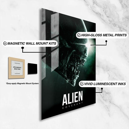 Flex Designs Metal Poster Alien Covenant Classic 16 x 24" Home Goods - Movie 2017 Movie Metal Poster