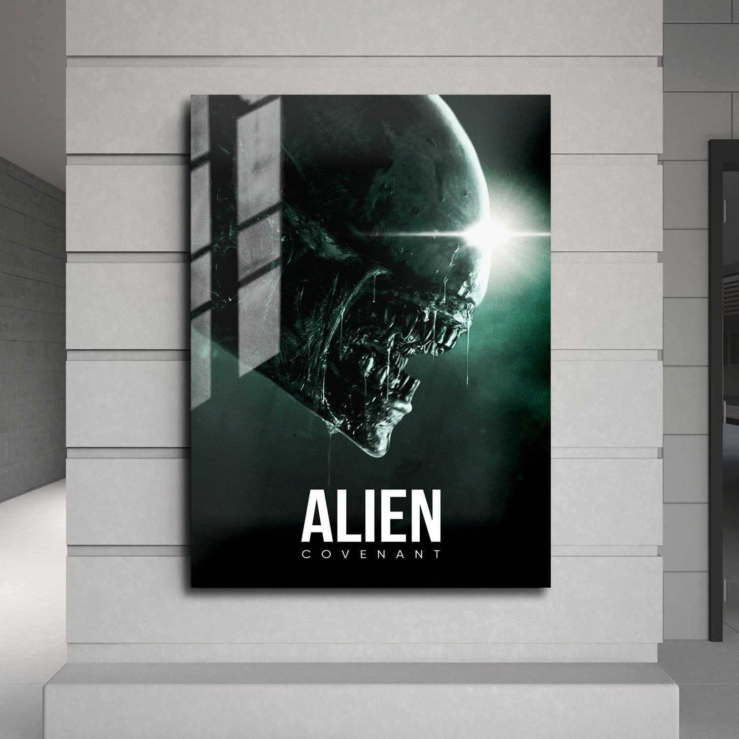 Flex Designs Metal Poster Alien Covenant Classic 24 x 36" Home Goods - Movie 2017 Movie Metal Poster