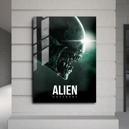 Flex Designs Metal Poster Alien Covenant Classic 24 x 36" Home Goods - Movie 2017 Movie Metal Poster
