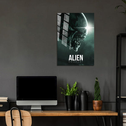 Flex Designs Metal Poster Alien Covenant Classic 5 x 7" Home Goods - Movie 2017 Movie Metal Poster