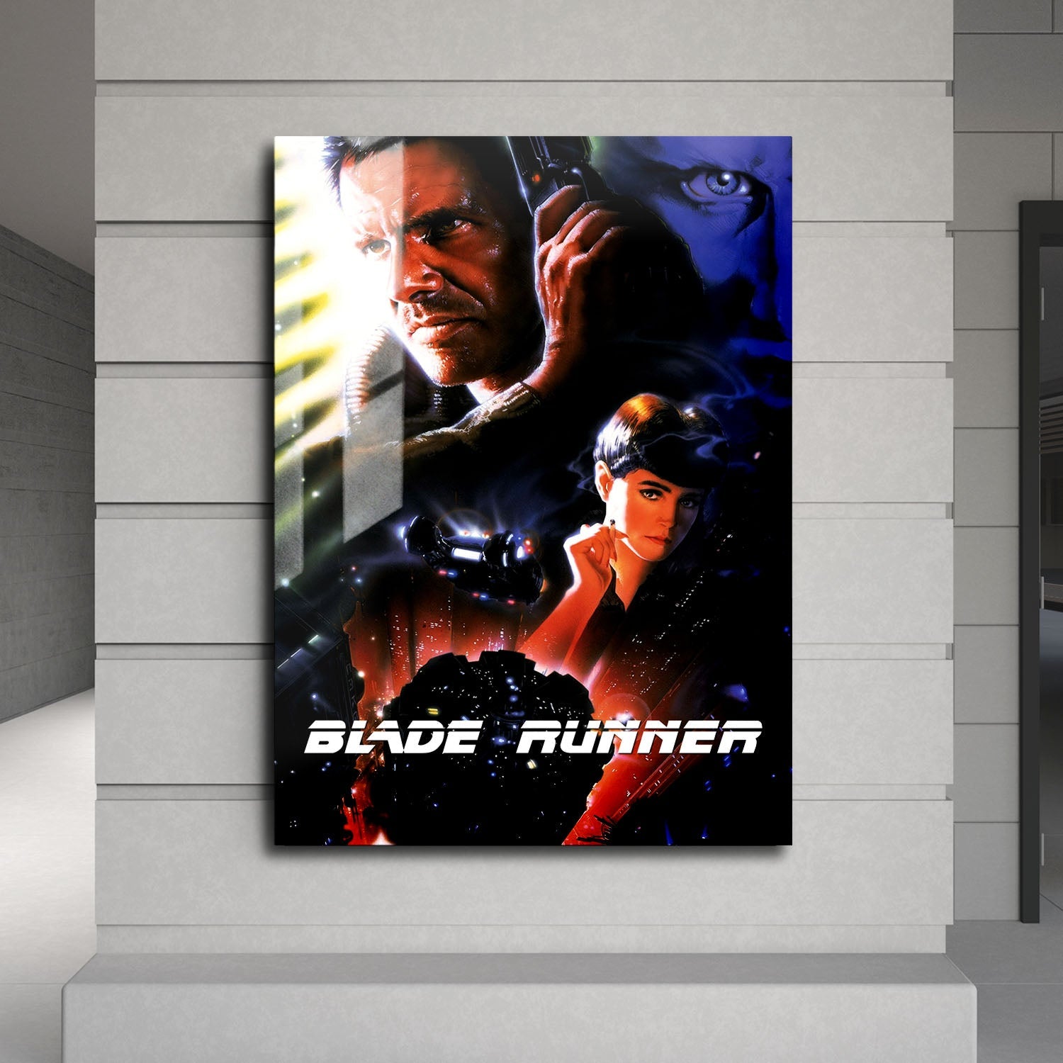 Flex Designs Metal Poster Blade Runner 24 x 36" Home Goods - Movie 1982 Movie Metal Poster