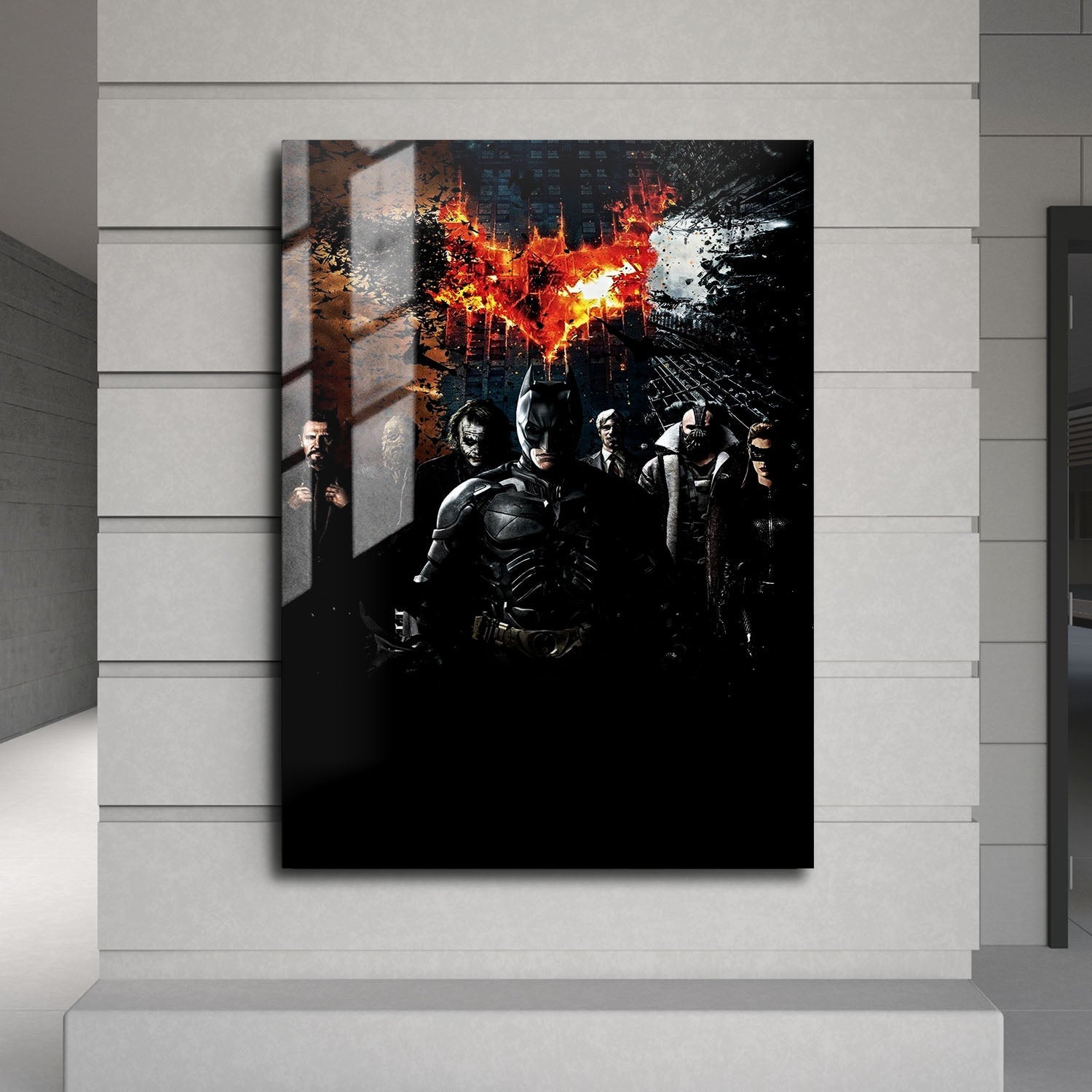 Flex Designs Metal Poster Christopher Nolans Batman Triology 24 x 36" Home Goods - Movie  Movie Metal Poster