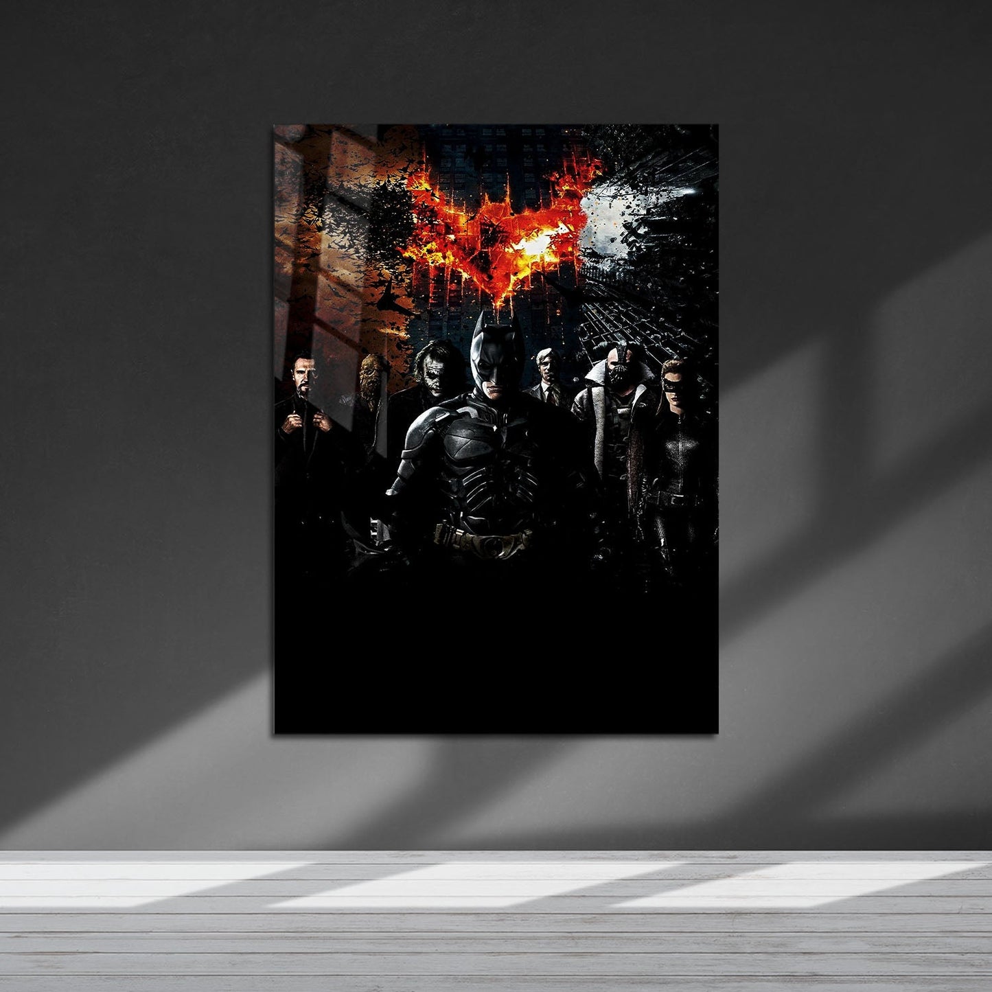 Flex Designs Metal Poster Christopher Nolans Batman Triology 5 x 7" Home Goods - Movie  Movie Metal Poster