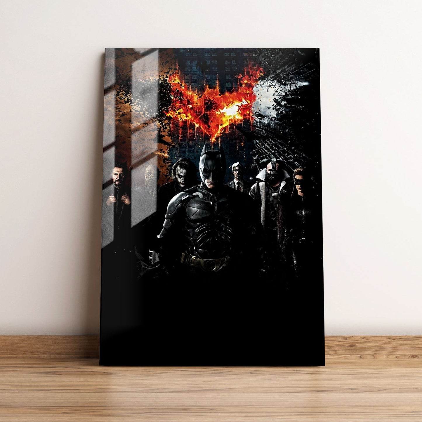 Christopher Nolans Batman Triology Movie Metal Poster