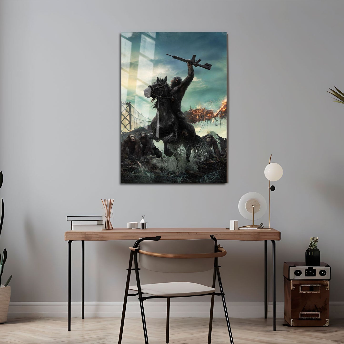 Flex Designs Metal Poster Dawn of the Planet of the Apes Key Art 24 x 36" Home Goods - Movie 2014 Movie Metal Poster