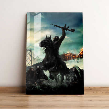 Dawn of the Planet of the Apes Key Art Movie Metal Poster