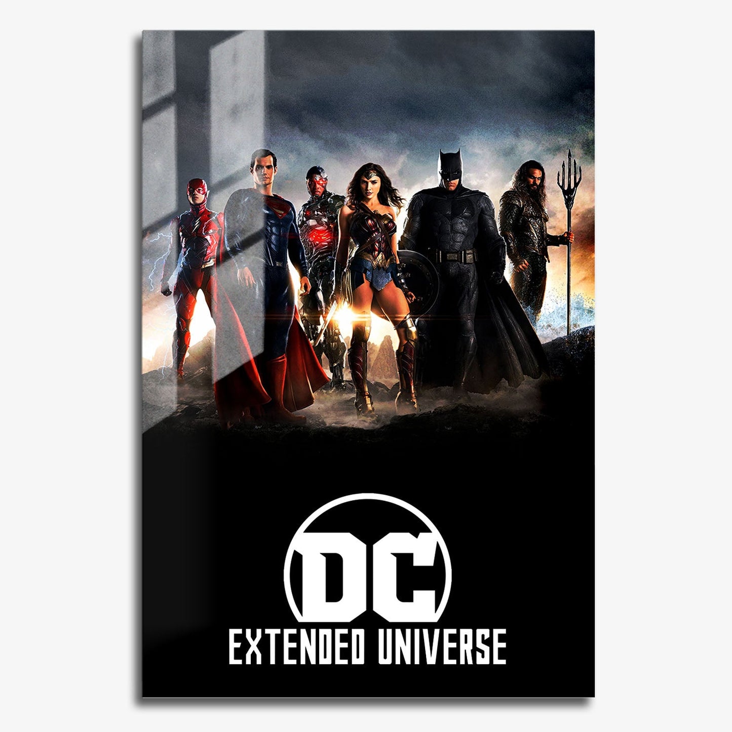Flex Designs Metal Poster Worlds of DCEU 11 x 17" Home Goods - Movie  Movie Metal Poster