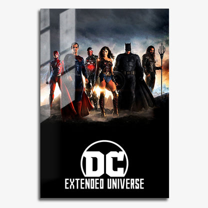 Flex Designs Metal Poster Worlds of DCEU 11 x 17" Home Goods - Movie  Movie Metal Poster