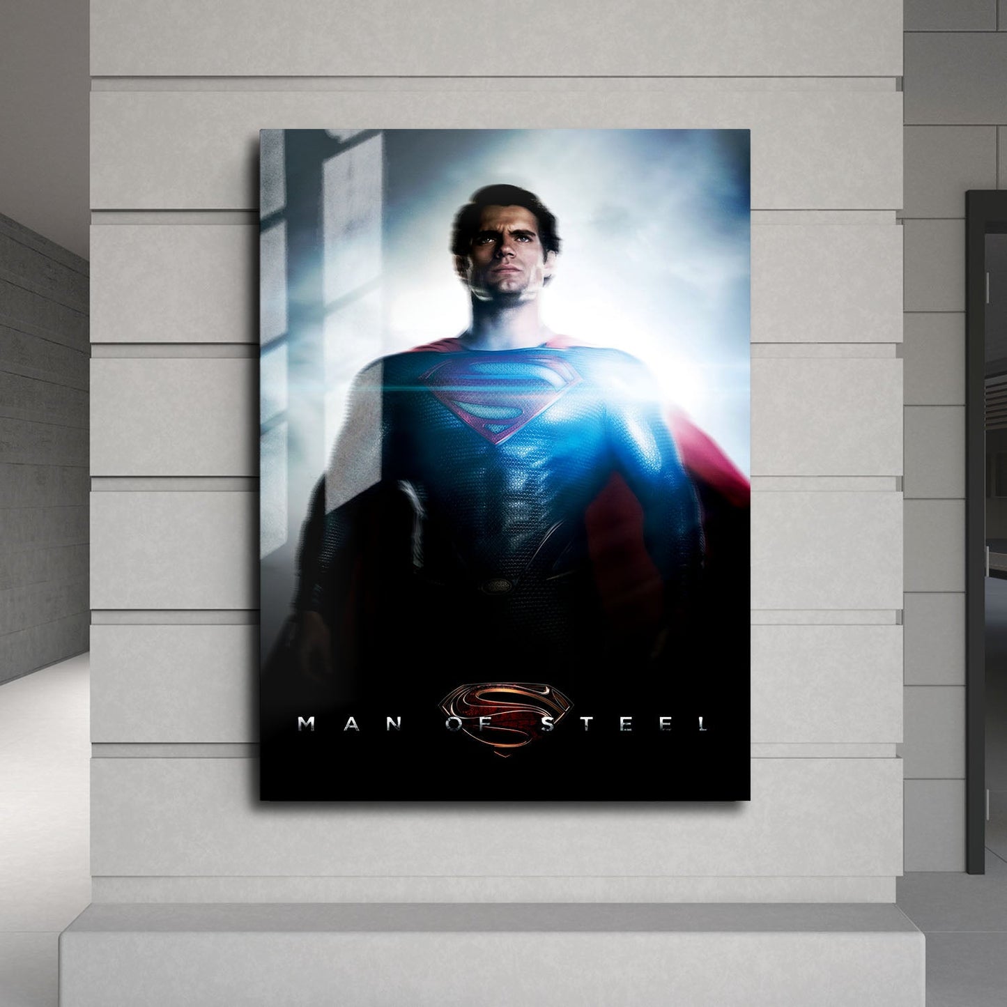 Flex Designs Metal Poster Man of Steel 24 x 36" Home Goods - Movie 2013 Movie Metal Poster