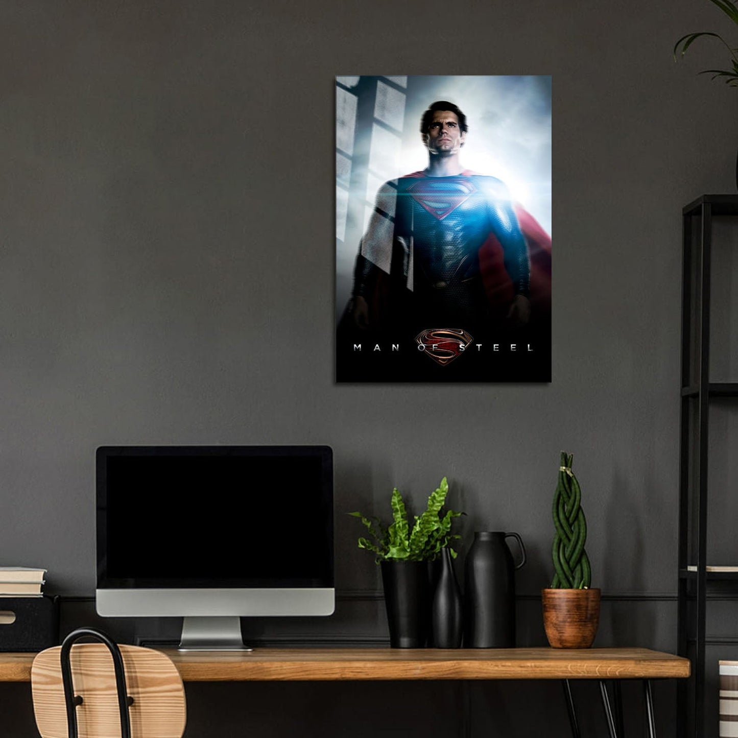 Flex Designs Metal Poster Man of Steel 5 x 7" Home Goods - Movie 2013 Movie Metal Poster
