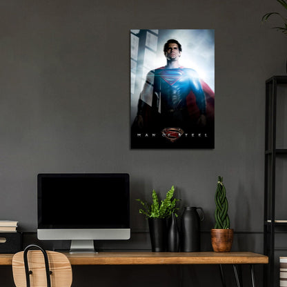 Flex Designs Metal Poster Man of Steel 5 x 7" Home Goods - Movie 2013 Movie Metal Poster
