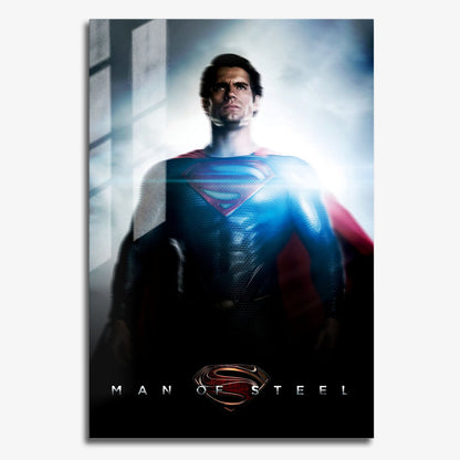 Flex Designs Metal Poster Man of Steel 11 x 17" Home Goods - Movie 2013 Movie Metal Poster