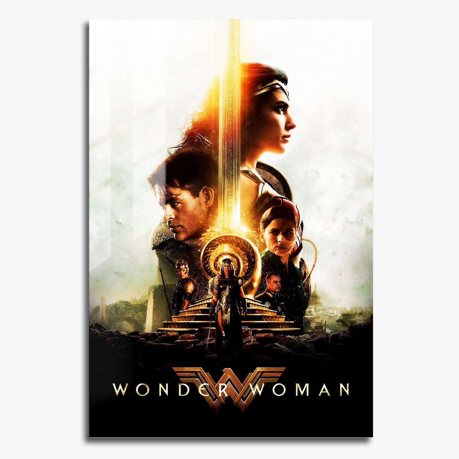Flex Designs Metal Poster Wonder Woman 11 x 17" Home Goods - Movie 2017 Movie Metal Poster