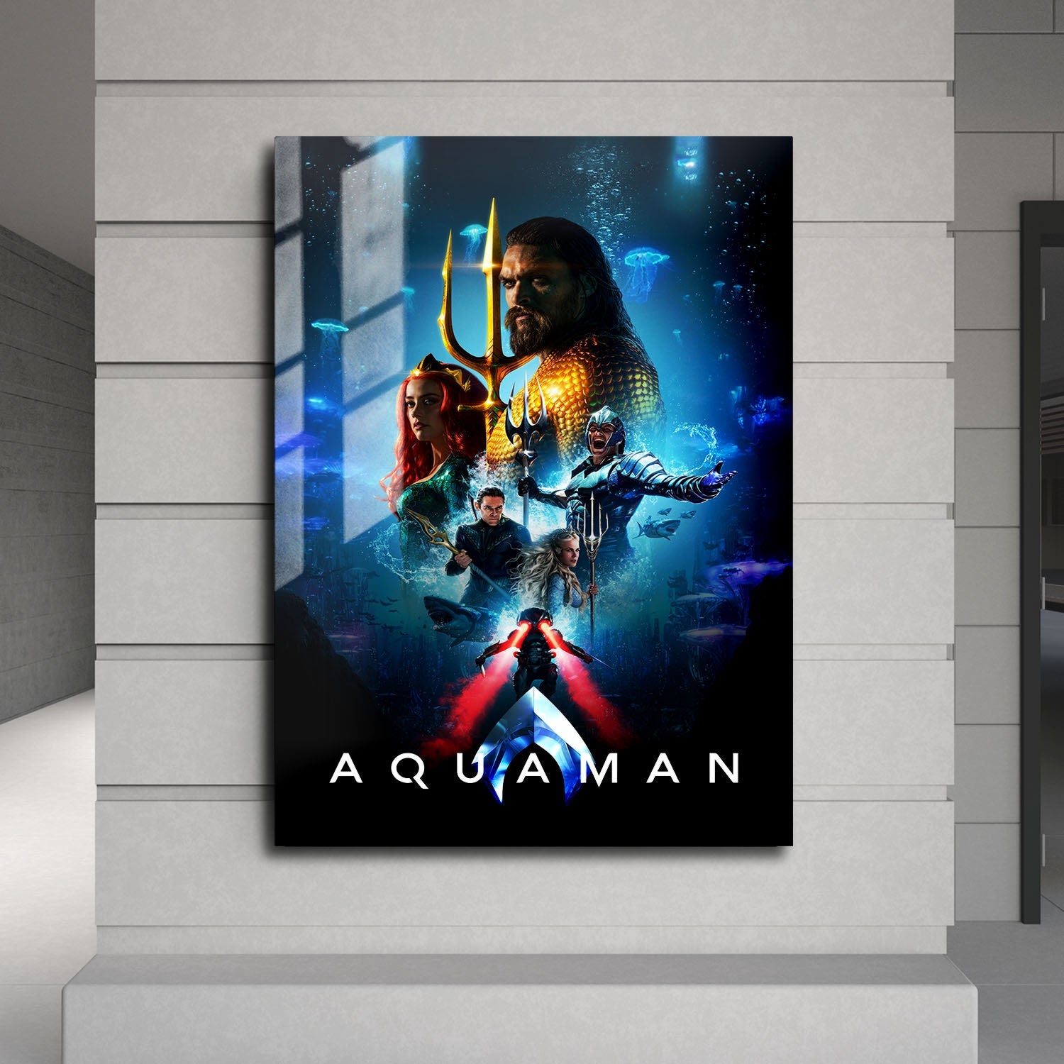 Flex Designs Metal Poster Aquaman 24 x 36" Home Goods - Movie 2018 Movie Metal Poster