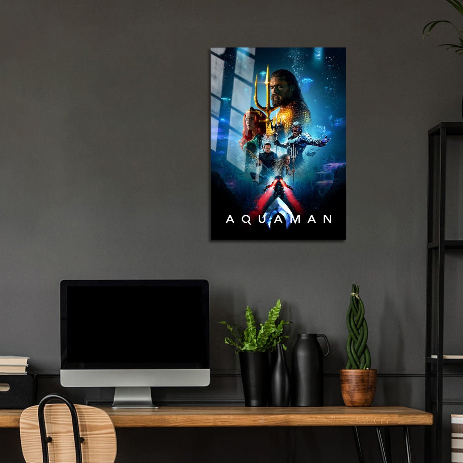 Flex Designs Metal Poster Aquaman 5 x 7" Home Goods - Movie 2018 Movie Metal Poster