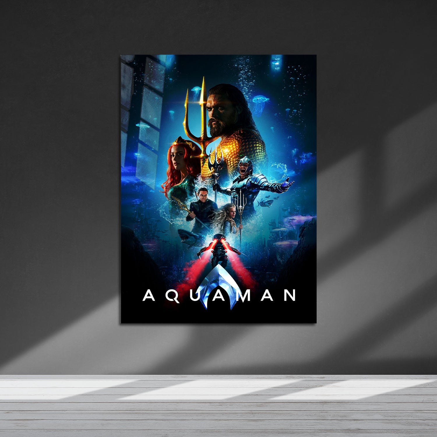 Flex Designs Metal Poster Aquaman 5 x 7" Home Goods - Movie 2018 Movie Metal Poster