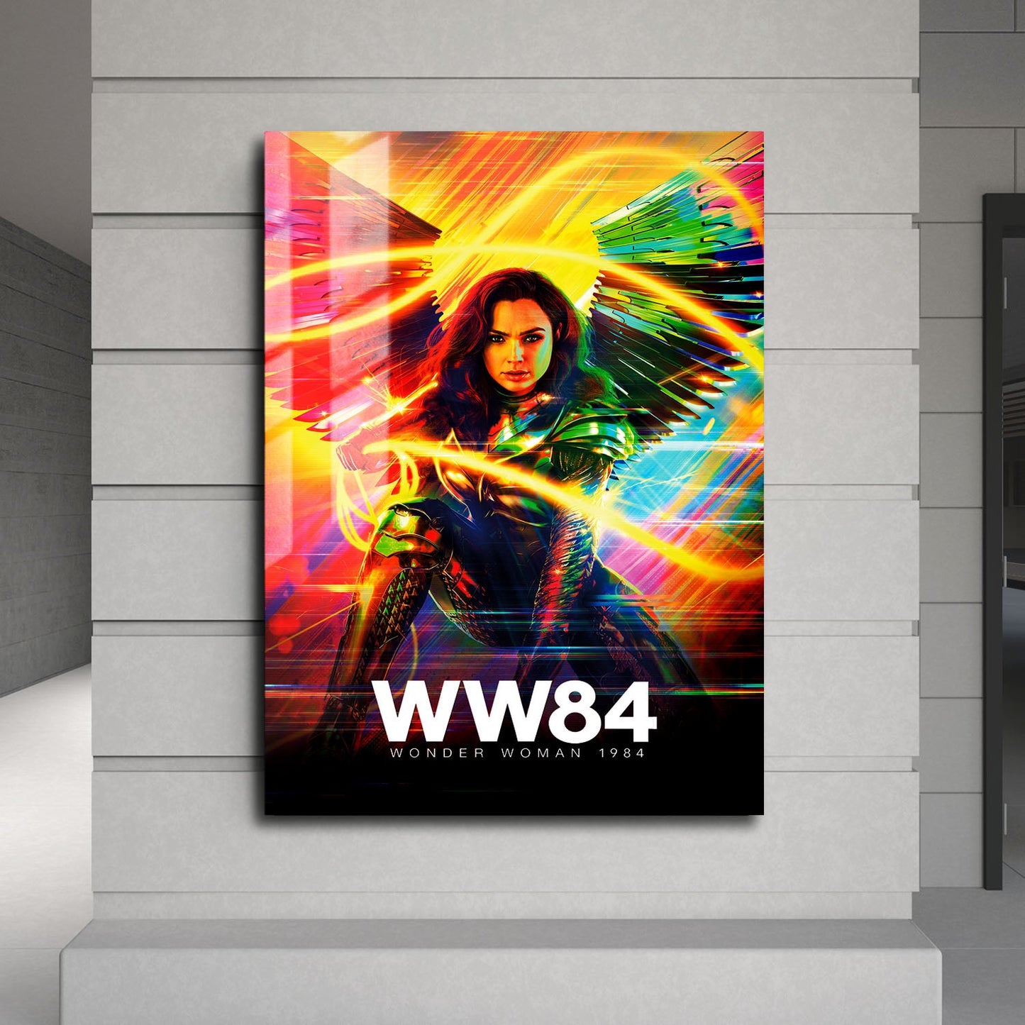 Flex Designs Metal Poster Wonder Woman 1984 24 x 36" Home Goods - Movie 2020 Movie Metal Poster
